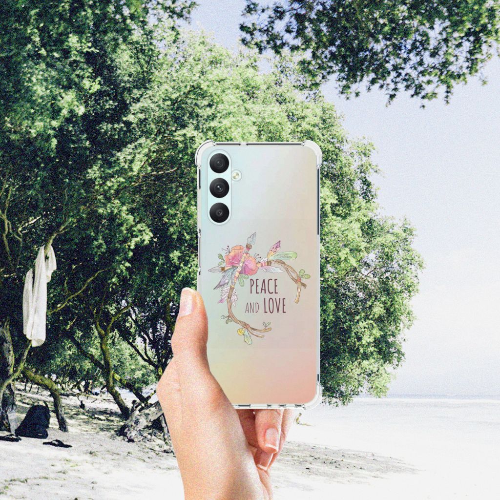 Samsung Galaxy A05s Stevig Bumper Hoesje Boho Text B2C Telecom