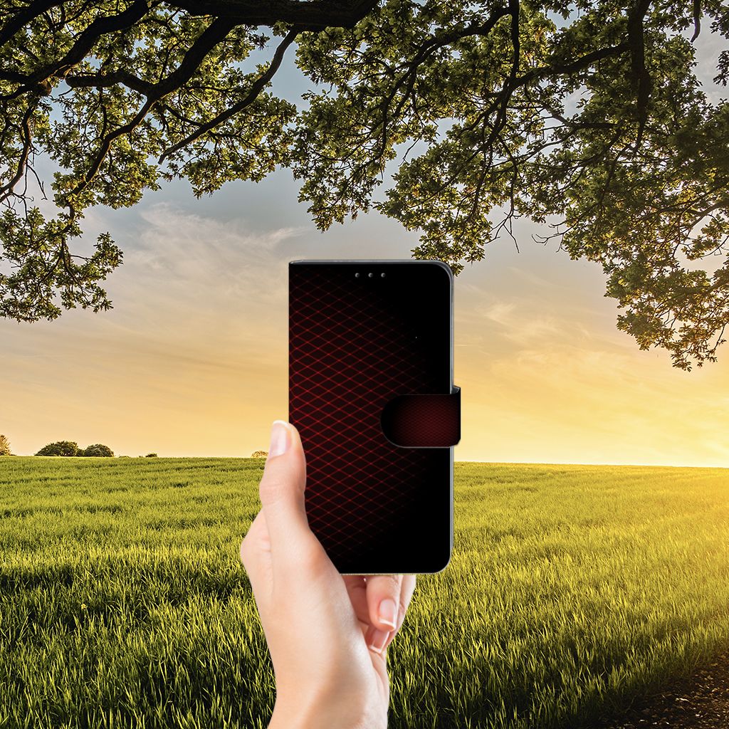 Xiaomi Mi Mix 2s Telefoon Hoesje Geruit Rood