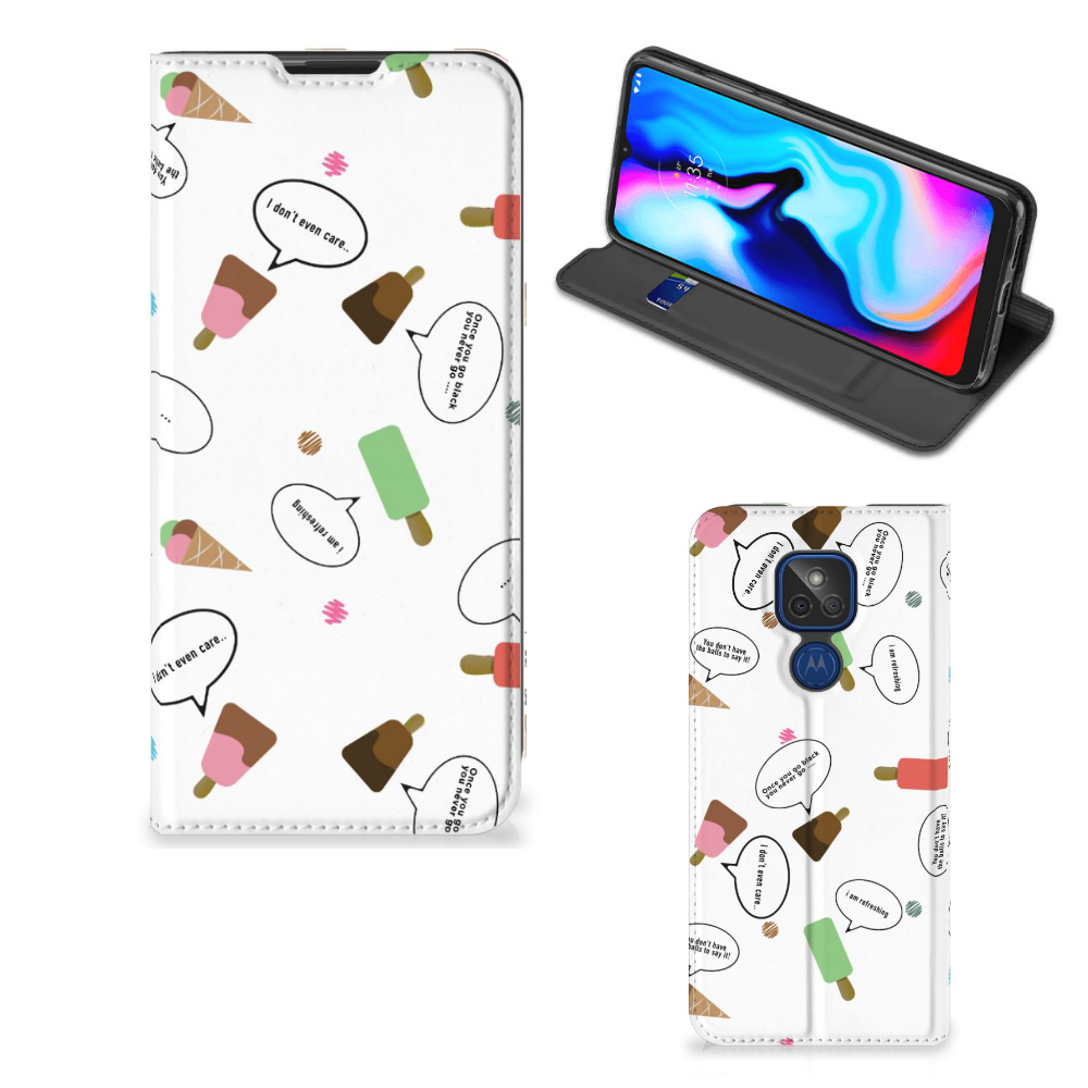 Motorola Moto G9 Play Flip Style Cover IJsjes - B2C Telecom