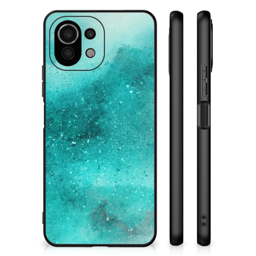 Kleurrijke Telefoonhoesje Xiaomi 11 Lite 5G NE | Mi 11 Lite Painting Blue