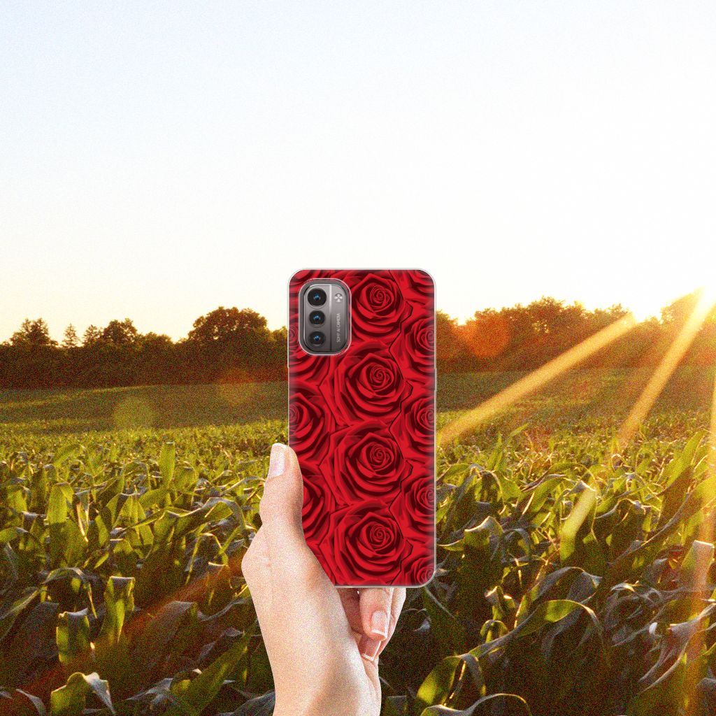 Nokia G21 | G11 TPU Case Red Roses