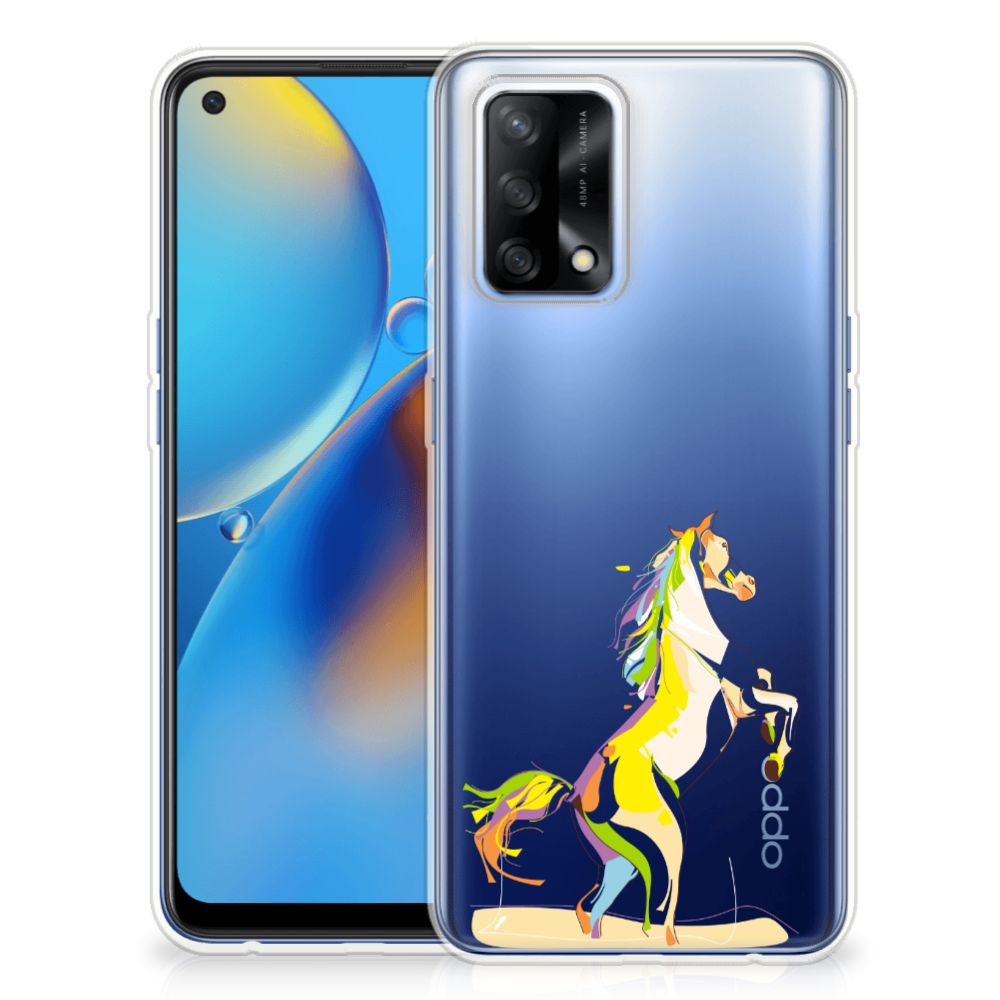 OPPO A74 4G Telefoonhoesje met Naam Horse Color B2C Telecom