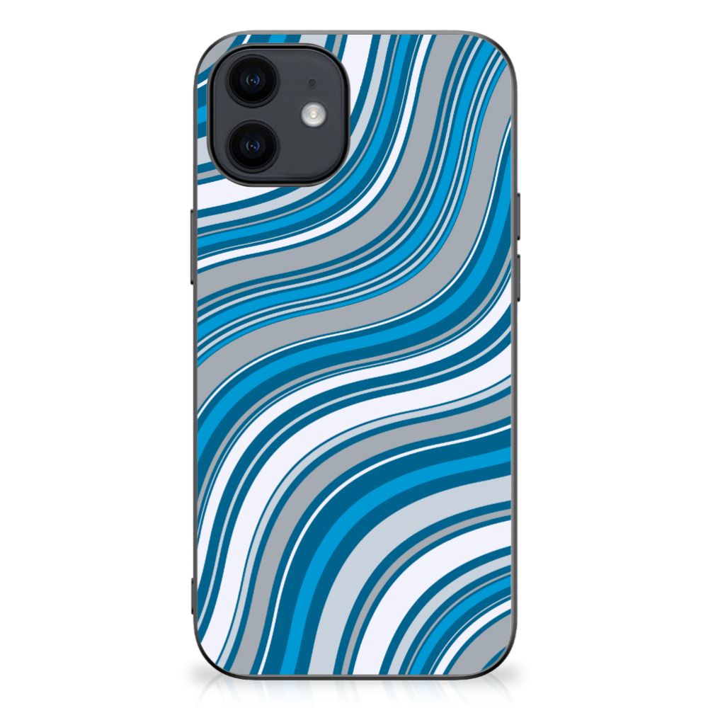 iPhone 12 Pro | 12 (6.1") Bumper Case Waves Blue