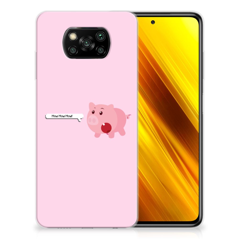 Xiaomi Poco X3 | Poco X3 Pro Telefoonhoesje met Naam Pig Mud B2C Telecom