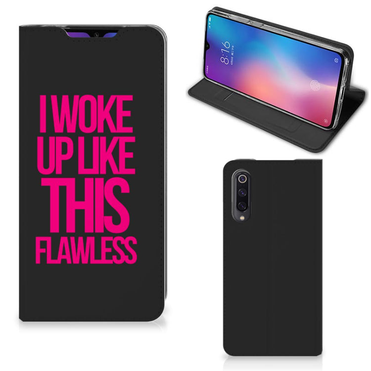 Xiaomi Mi 9 Hoesje met tekst Woke Up - Origineel Cadeau Zelf Maken