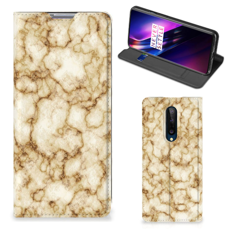 OnePlus 8 Standcase Marmer Goud