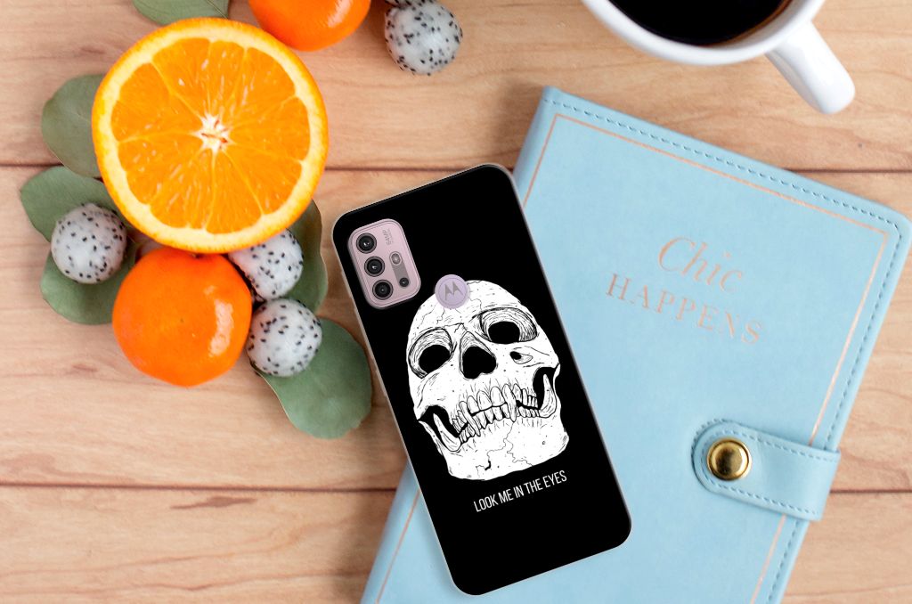 Silicone Back Case Motorola Moto G30 | G10 Skull Eyes