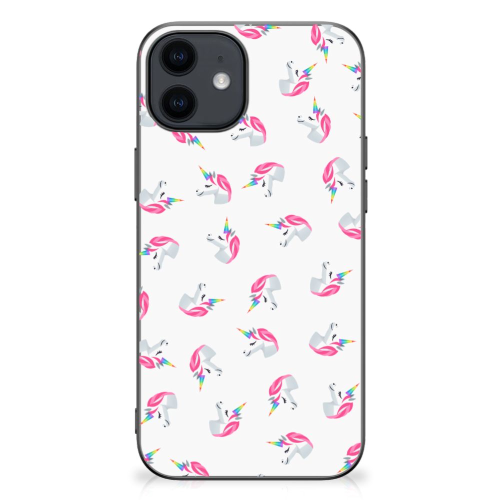 Bumper Case voor iPhone 12 Pro | 12 (6.1") Unicorns
