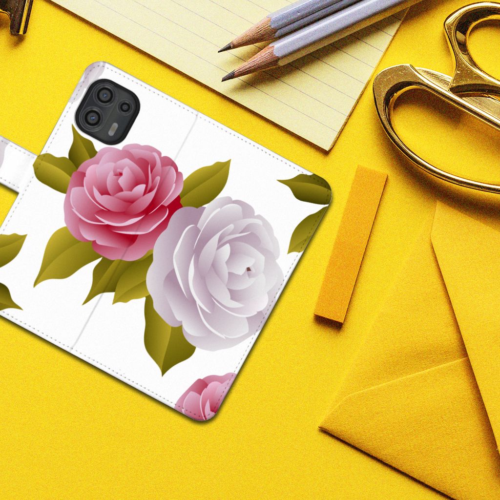 Motorola Edge 20 Lite Hoesje Roses