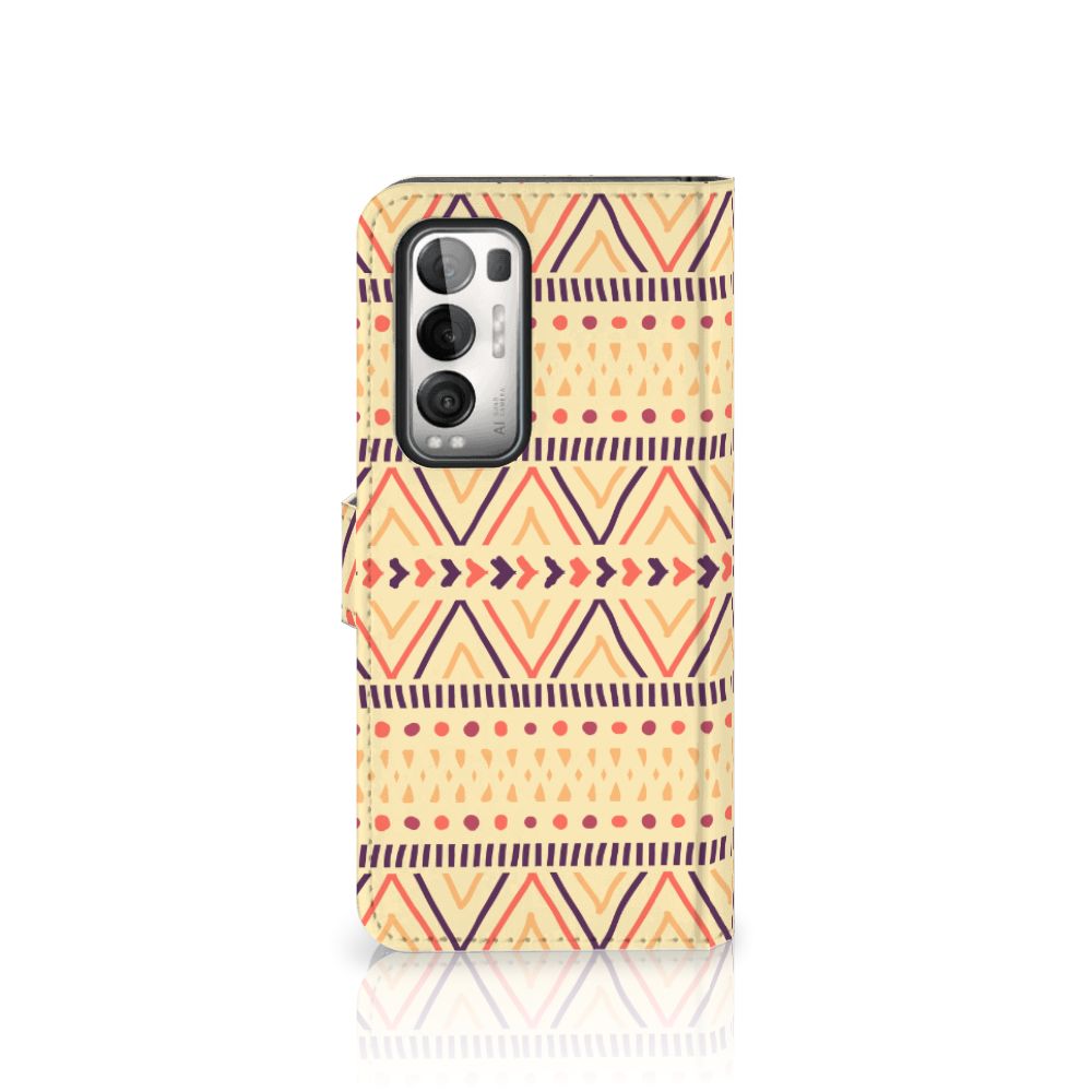 OPPO Find X3 Neo 5G Telefoon Hoesje Aztec Yellow