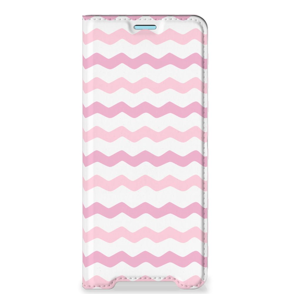 Sony Xperia 10 III Hoesje met Magneet Waves Roze - B2C Telecom