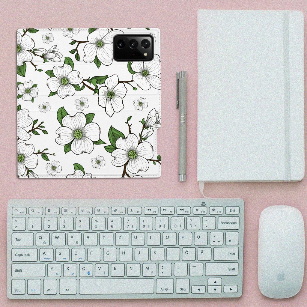 Samsung Galaxy Note 20 Ultra Smart Cover Dogwood Flowers - B2C Telecom