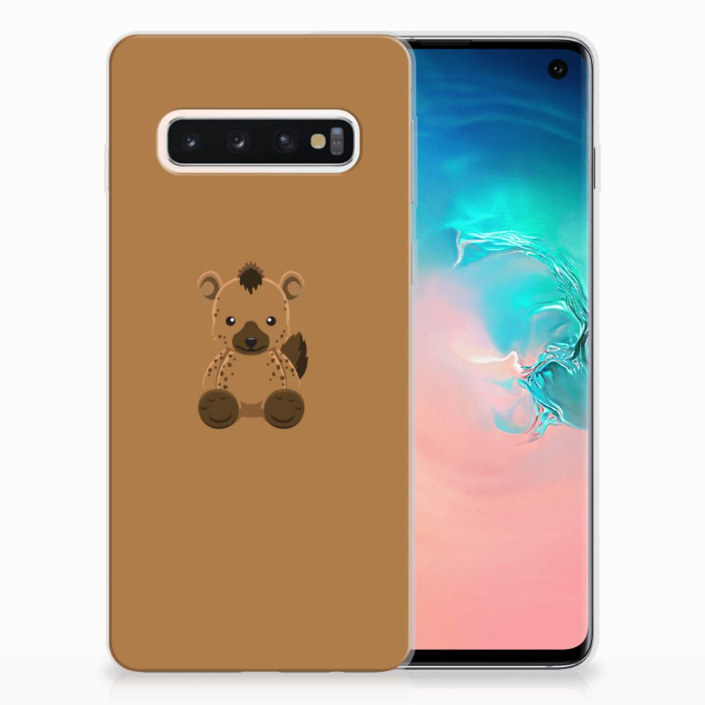 Samsung Galaxy S10 Telefoonhoesje met Naam Baby Hyena