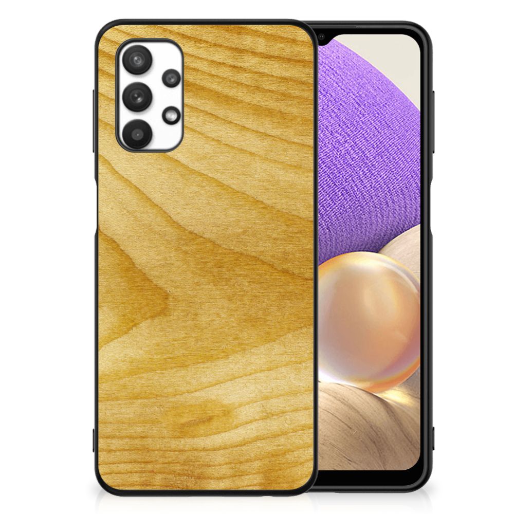Samsung Galaxy A32 5G Houten Print Telefoonhoesje Licht Hout B2C Telecom