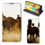 Samsung Galaxy M31 Hoesje maken Design Cowboy met paarden en cowboy in de achtergronde.