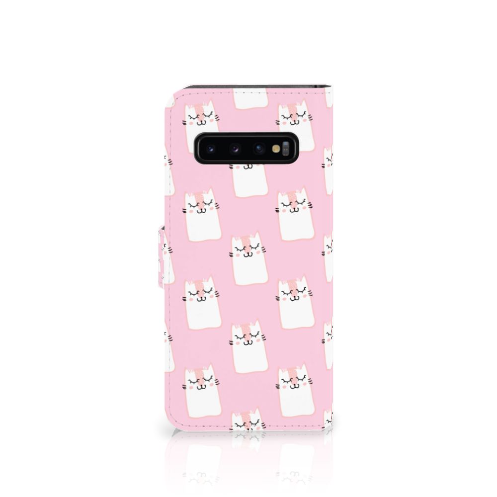 Samsung Galaxy S10 Telefoonhoesje met Pasjes Sleeping Cats