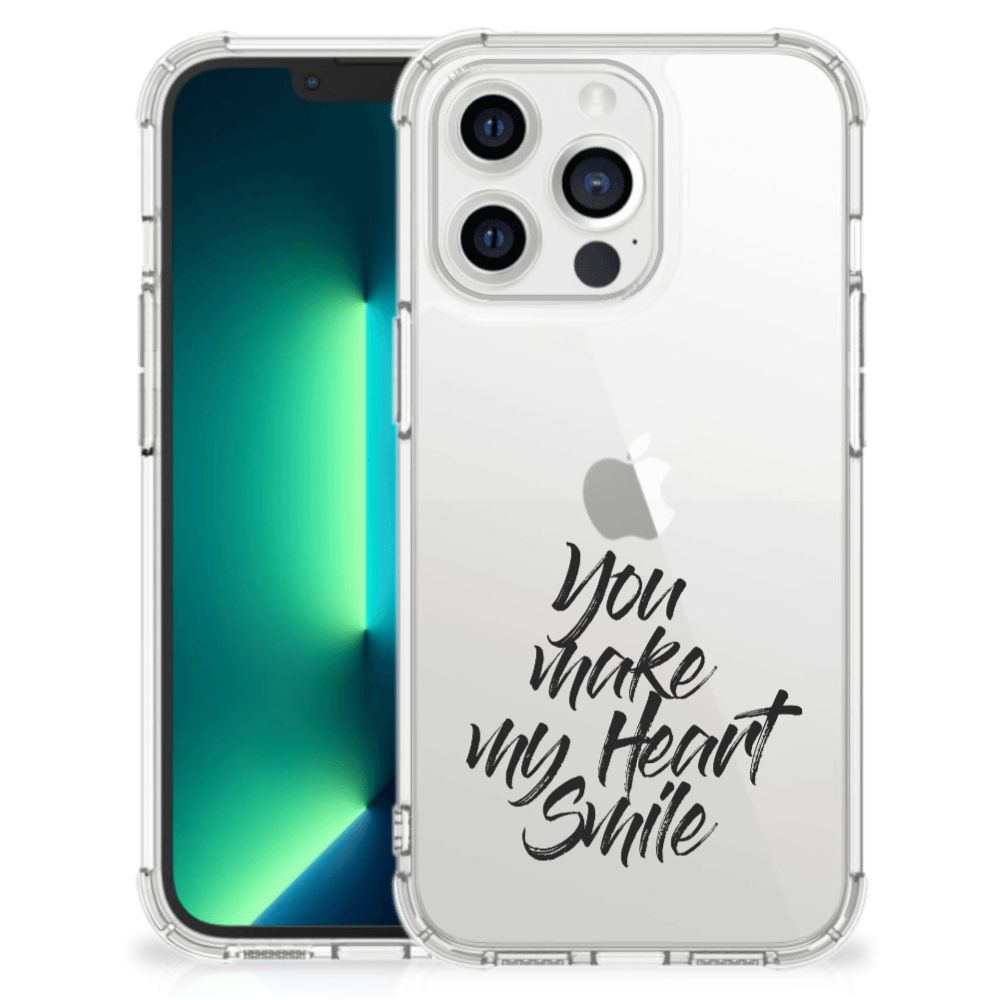 iPhone 13 Pro Max Telefoonhoesje met tekst Heart Smile