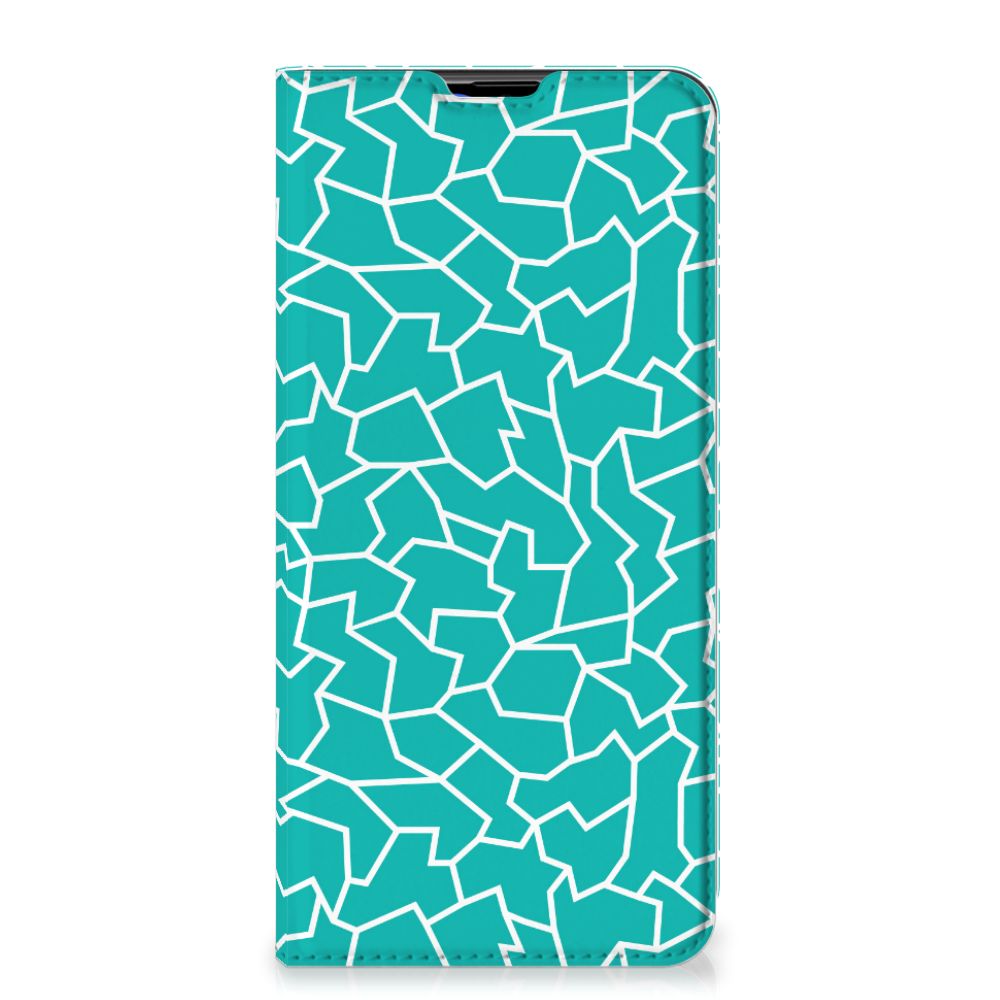 Samsung Galaxy A20s Bookcase Cracks Blue - B2C Telecom