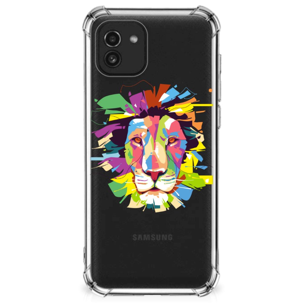Samsung Galaxy A03 Stevig Bumper Hoesje Lion Color B2C Telecom