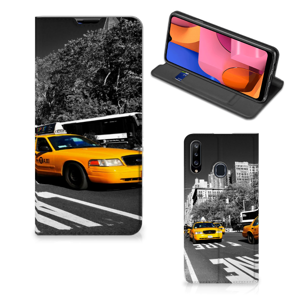 Samsung Galaxy A20s Book Cover New York Taxi - B2C Telecom