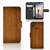 Huawei P20 Lite Book Style Case Donker Hout