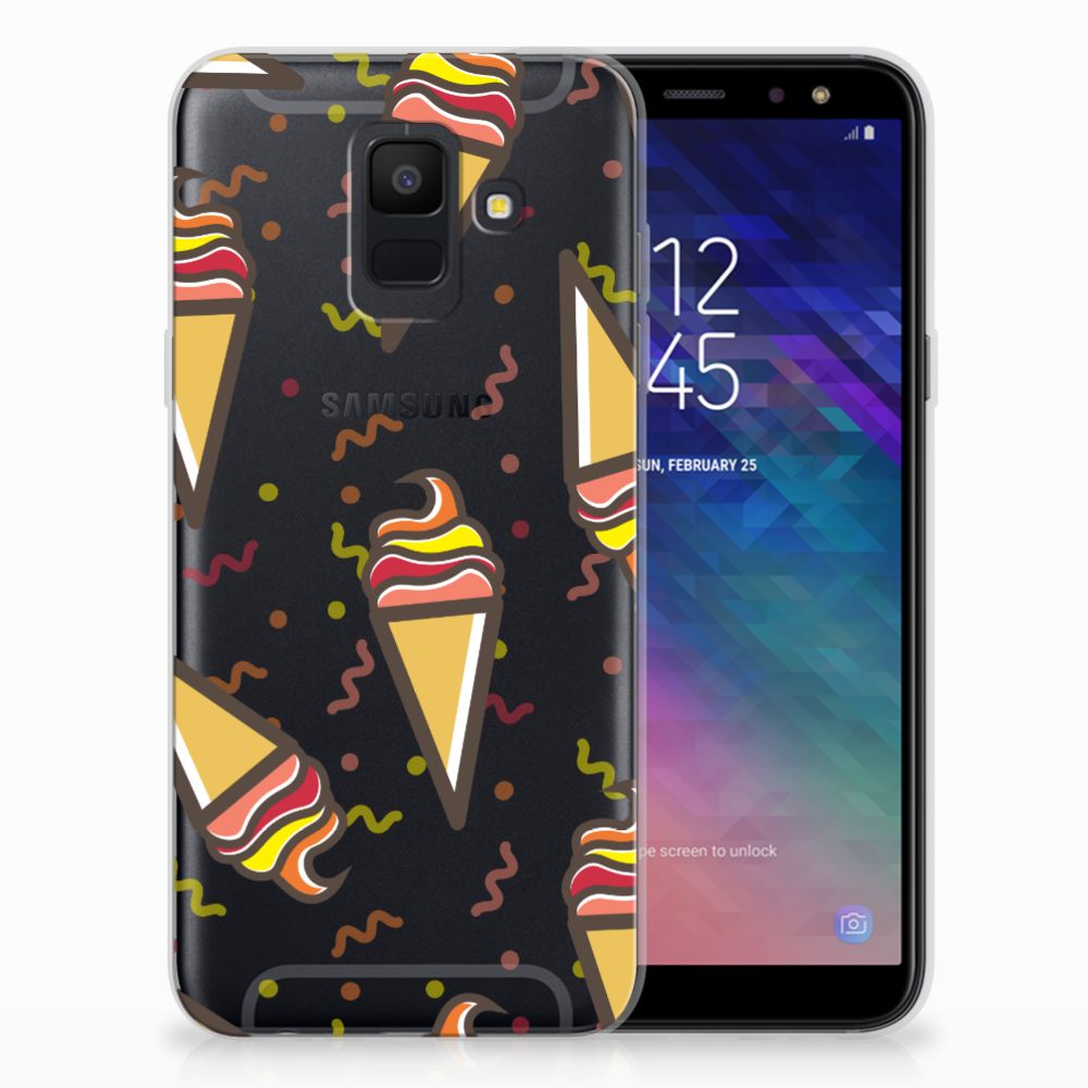 Samsung Galaxy A6 (2018) Siliconen Case Icecream