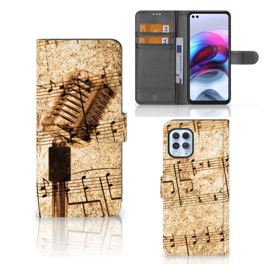 Motorola Moto G100 Telefoonhoesje met foto Bladmuziek