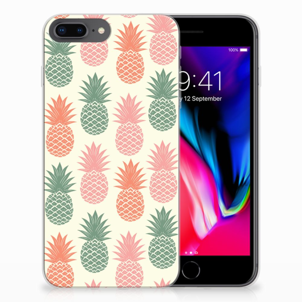 Apple iPhone 7 Plus | 8 Plus Siliconen Case Ananas