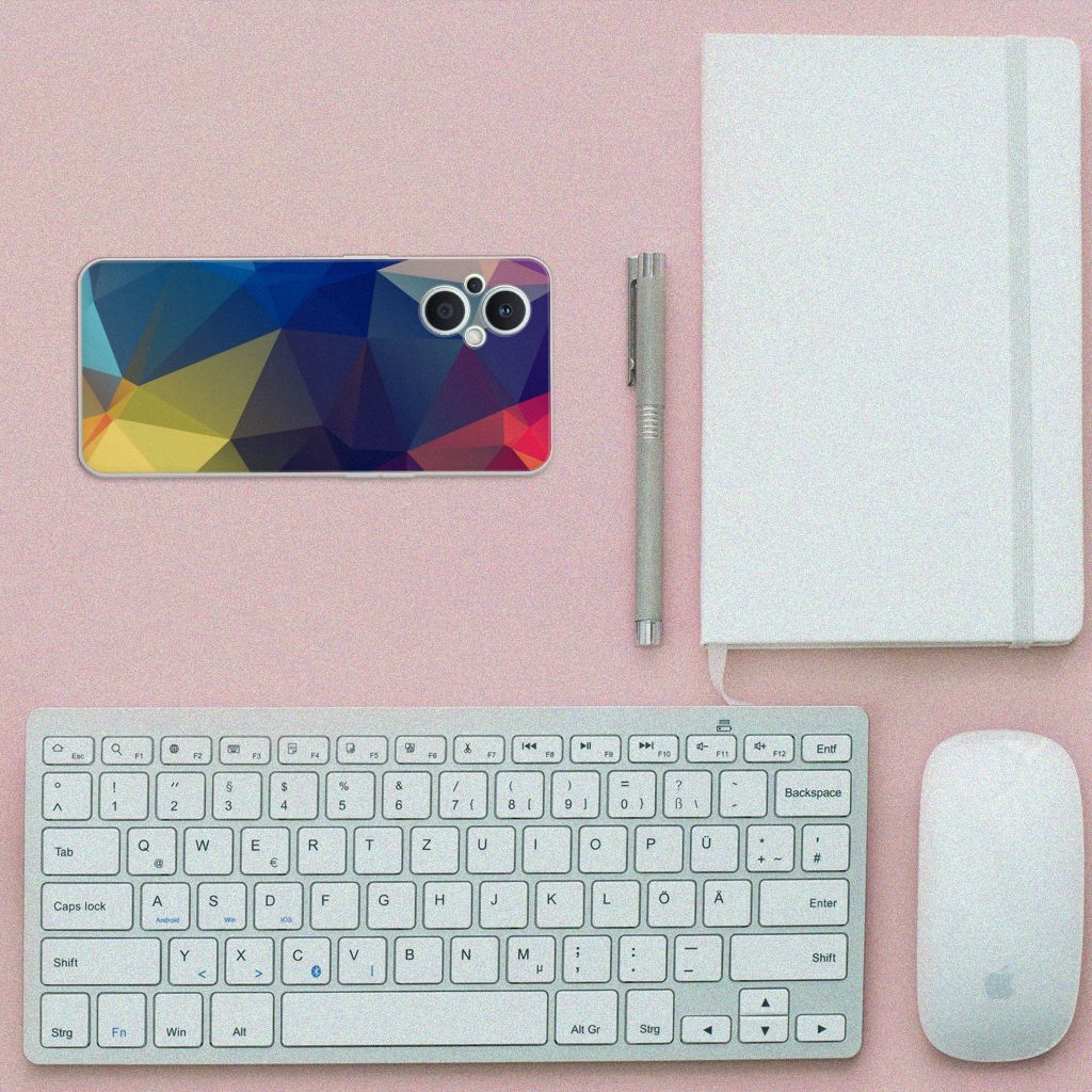OPPO Reno8 Lite TPU Hoesje Polygon Dark B2C Telecom