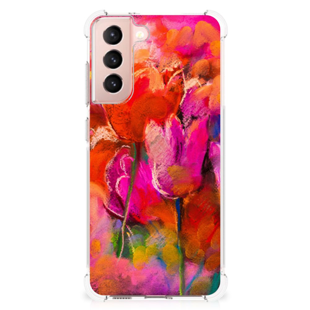 Back Cover Samsung Galaxy S21 FE Tulips
