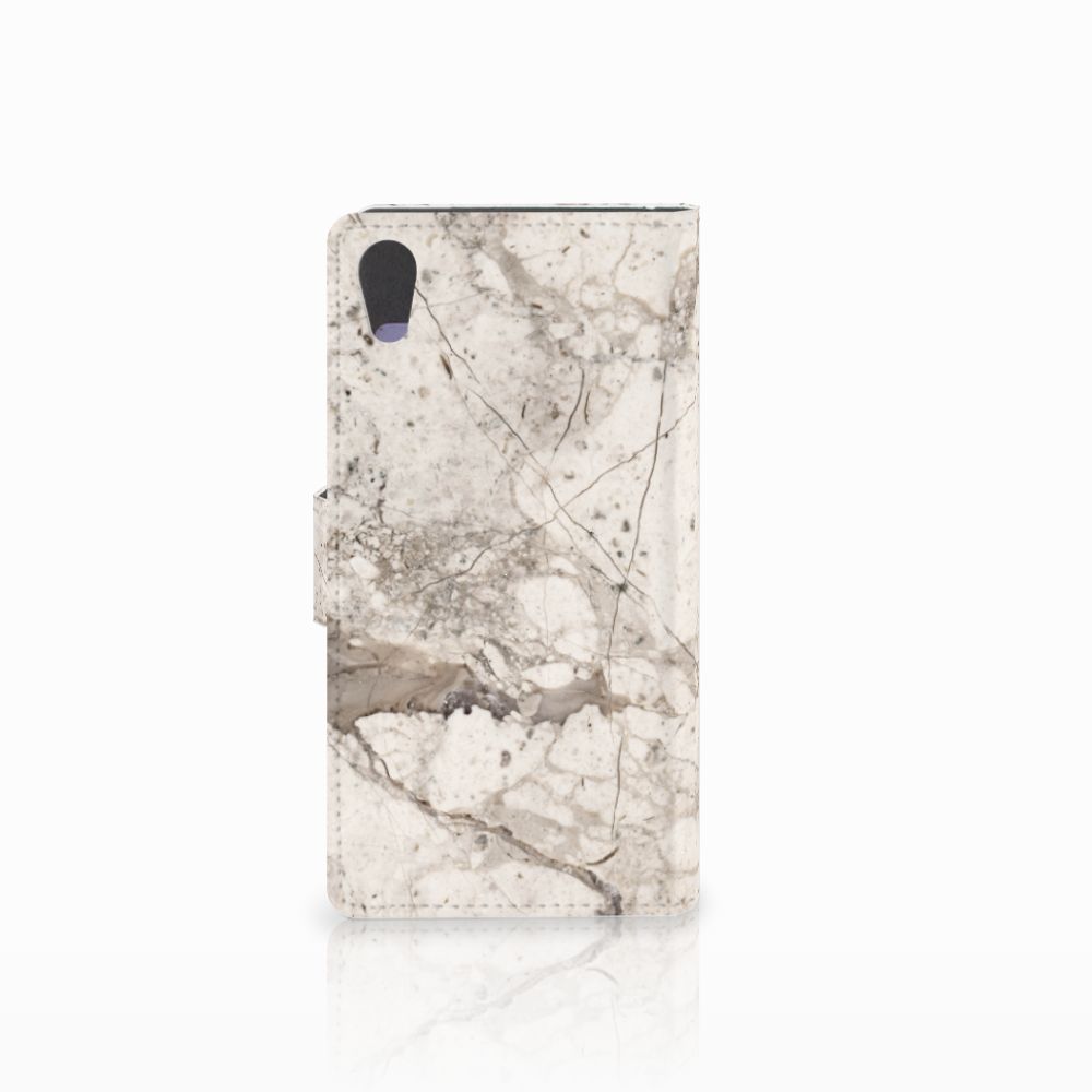 Sony Xperia XA1 Bookcase Marmer Beige