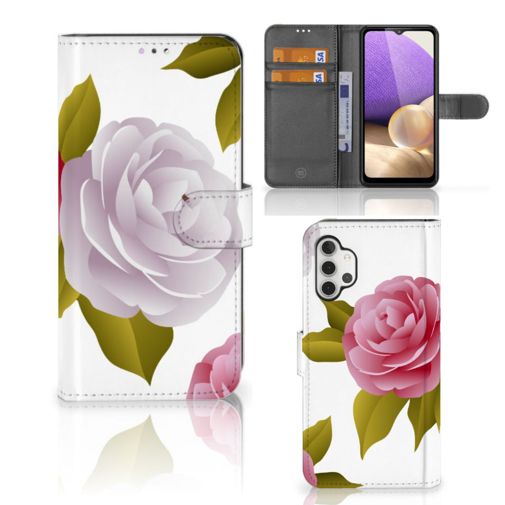 Samsung Galaxy A32 4G Hoesje Roses