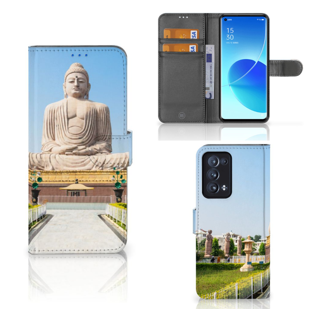 OPPO Reno 6 Pro Plus 5G Flip Cover Boeddha