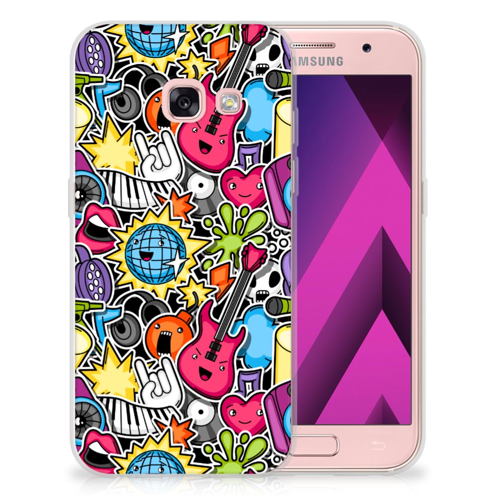 Samsung Galaxy A3 2017 Silicone Back Cover Punk Rock