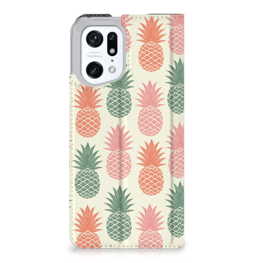 OPPO Find X5 Pro Flip Style Cover Ananas - B2C Telecom