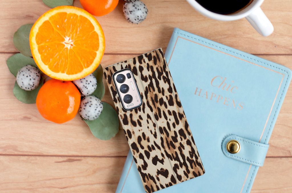 OPPO Find X3 Neo Hoesje maken Leopard - B2C Telecom