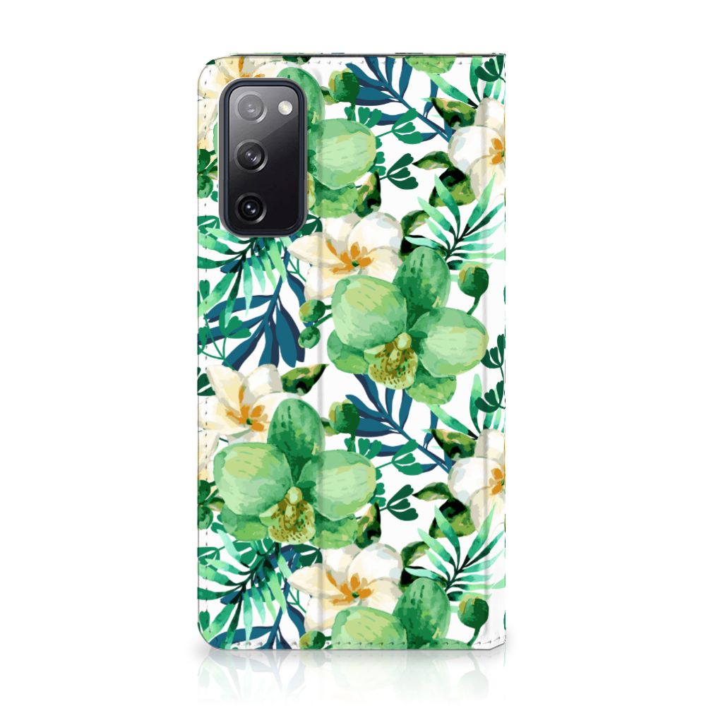 Samsung Galaxy S20 FE Smart Cover Orchidee Groen - B2C Telecom