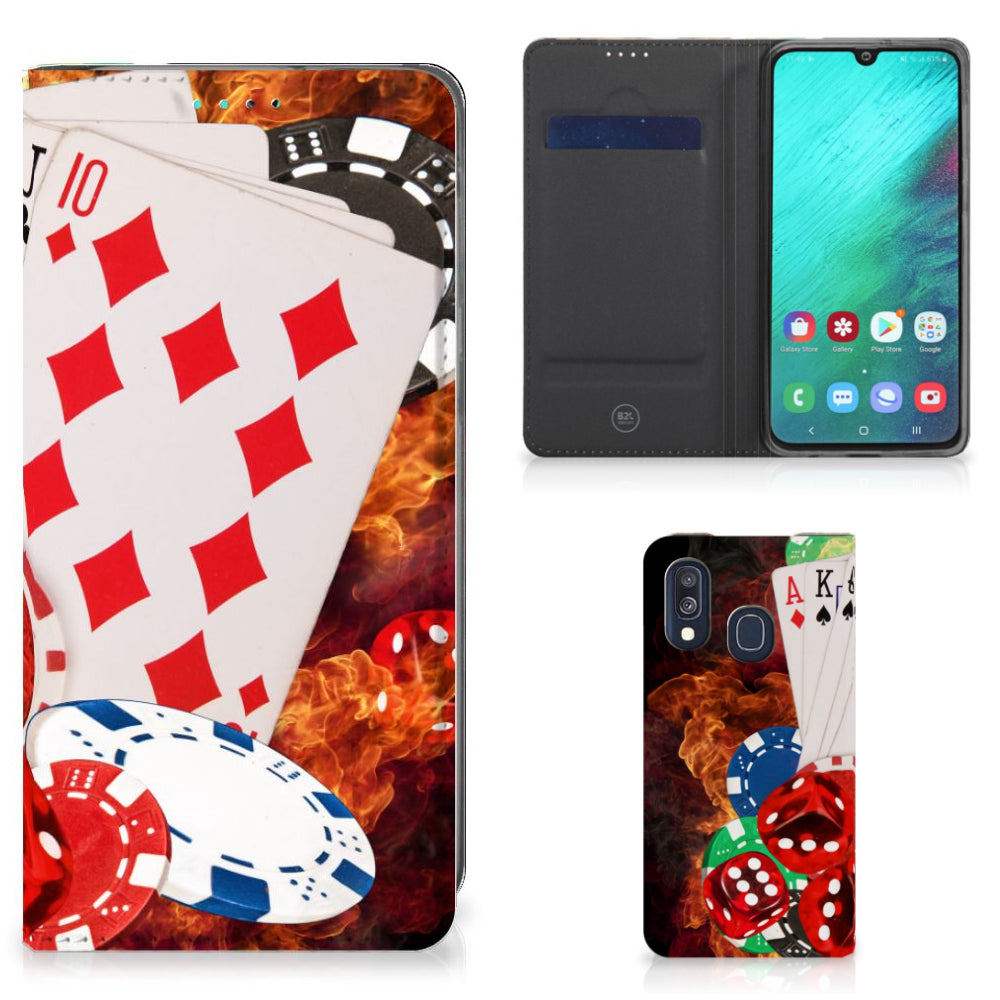 Samsung Galaxy A40 Hippe Standcase Casino