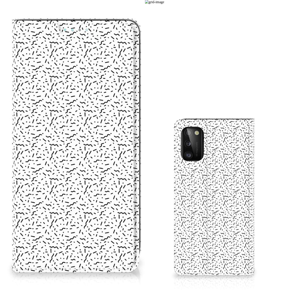 Samsung Galaxy A41 Hoesje met Magneet Stripes Dots