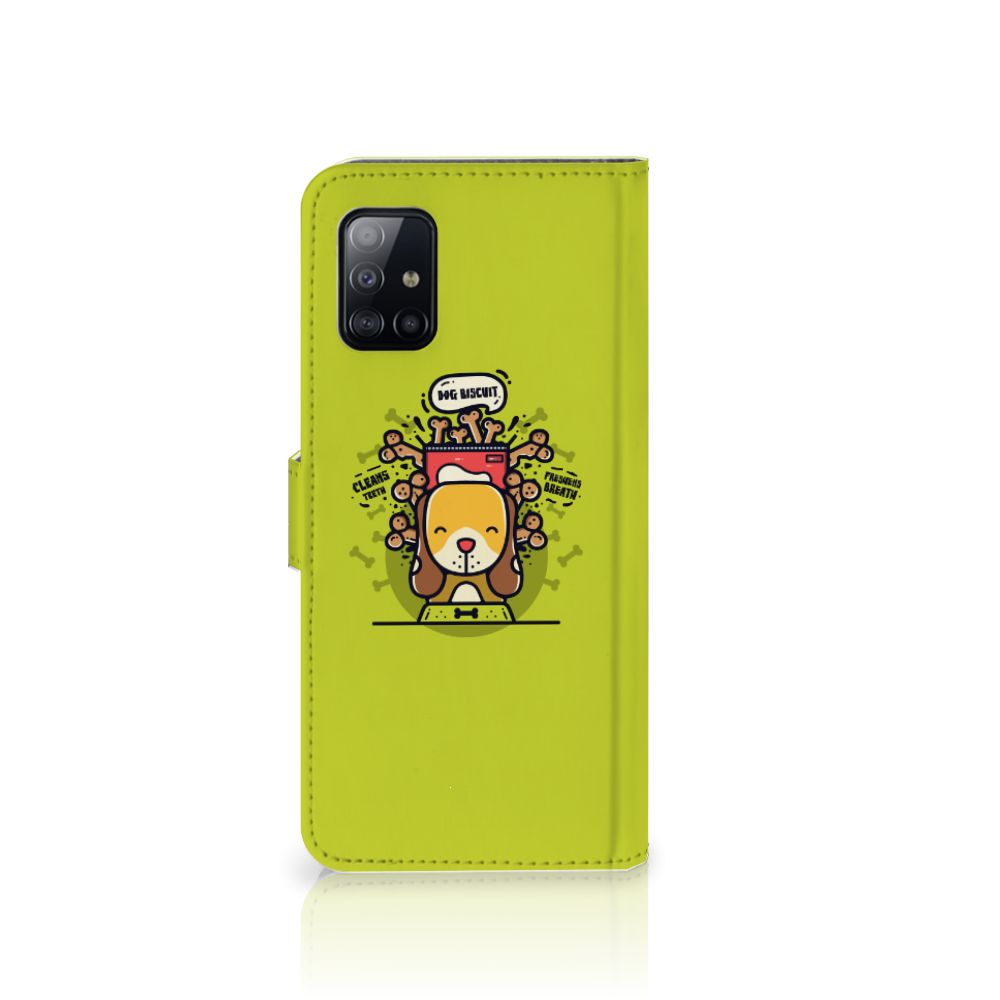 Samsung Galaxy A71 Leuk Hoesje Doggy Biscuit