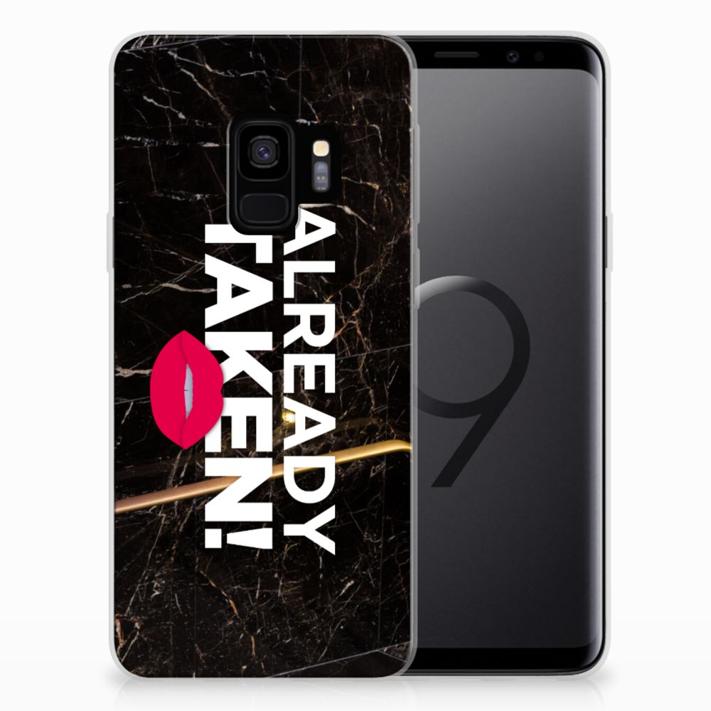 Samsung Galaxy S9 Siliconen hoesje met naam Already Taken Black