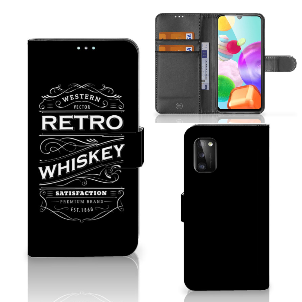 Samsung Galaxy A41 Book Cover Whiskey