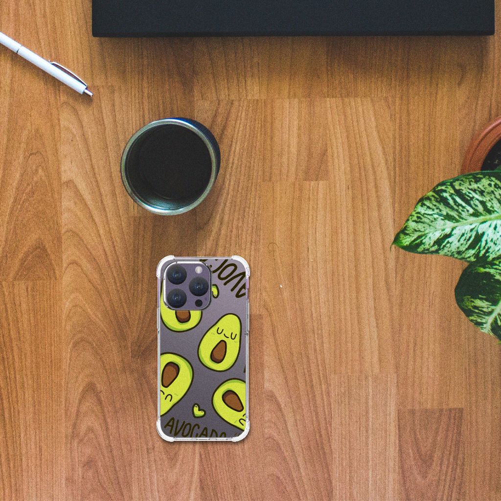 iPhone 15 Pro Stevig Bumper Hoesje Avocado Singing B2C Telecom