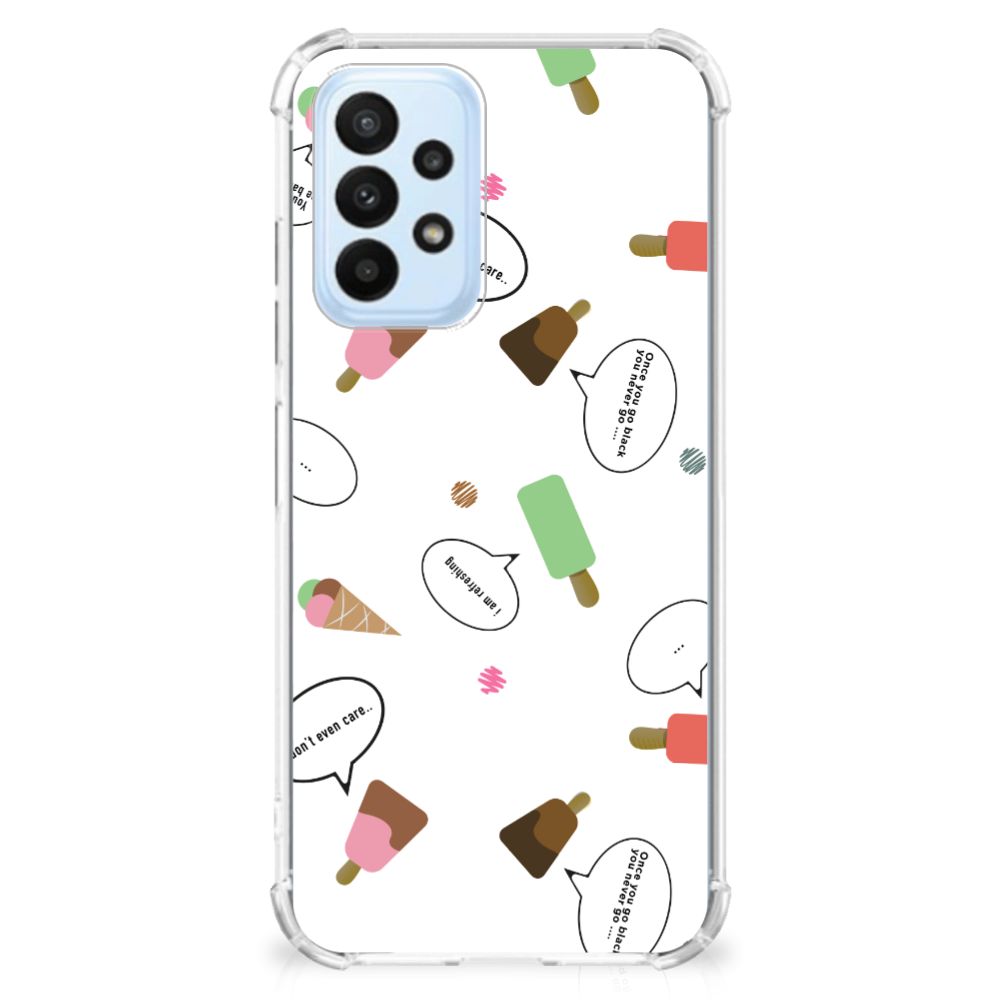 Samsung Galaxy A23 Beschermhoes IJsjes - B2C Telecom