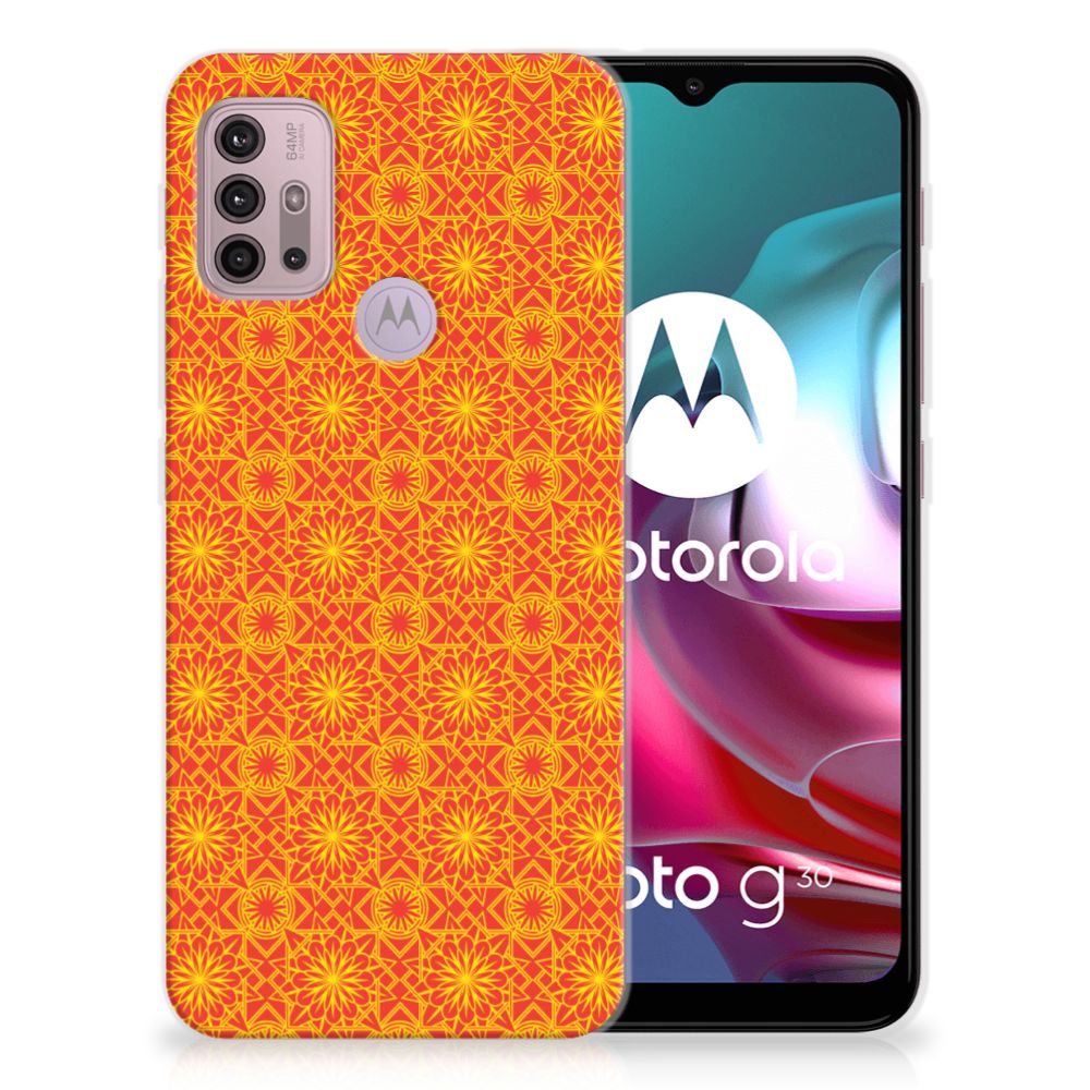 Motorola Moto G30 | G10 TPU bumper Batik Oranje