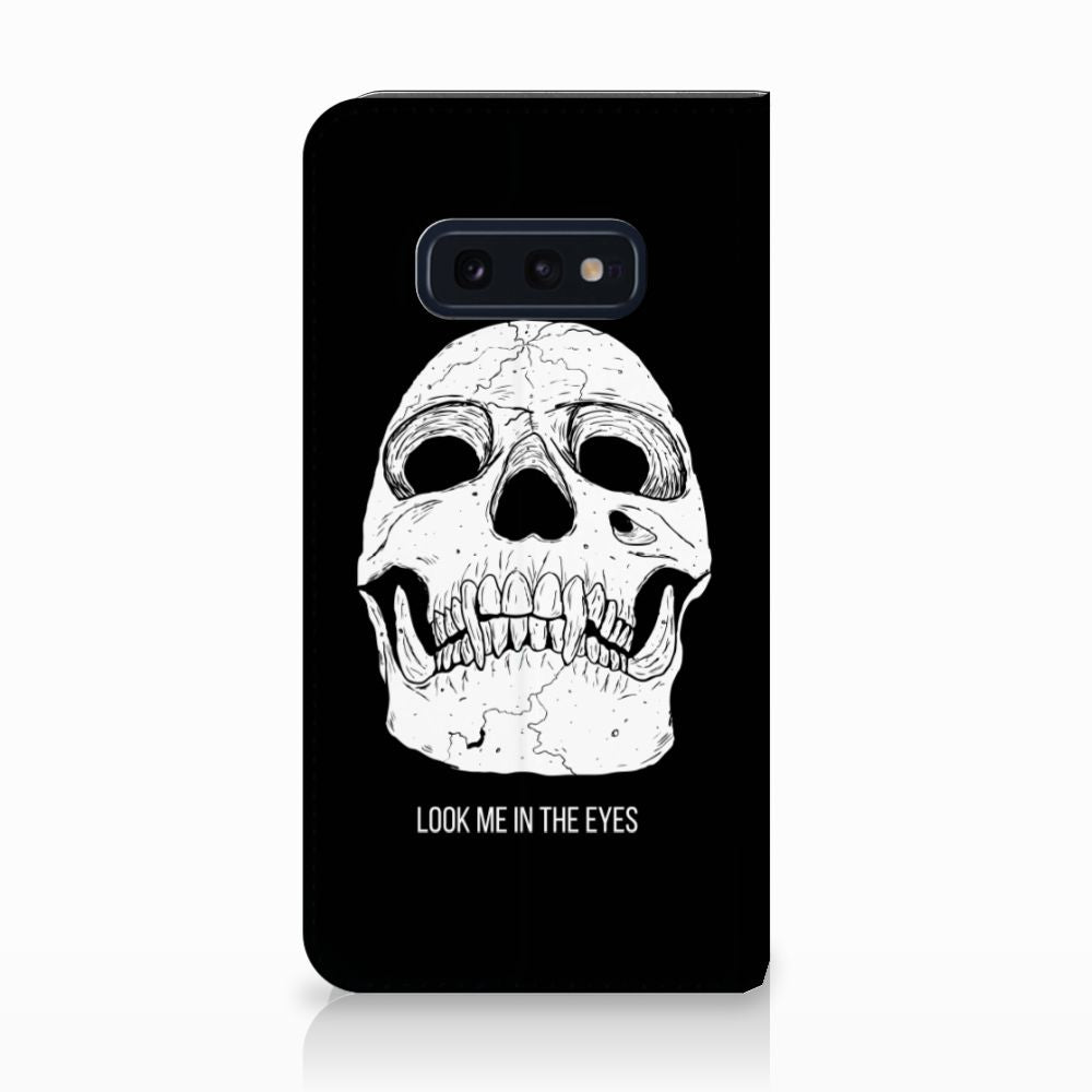 Mobiel BookCase Samsung Galaxy S10e Skull Eyes