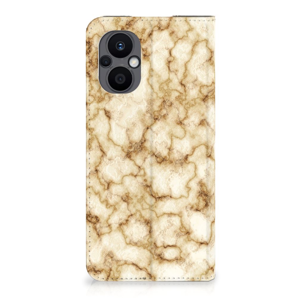 OPPO Reno8 Lite Standcase Marmer Goud - B2C Telecom