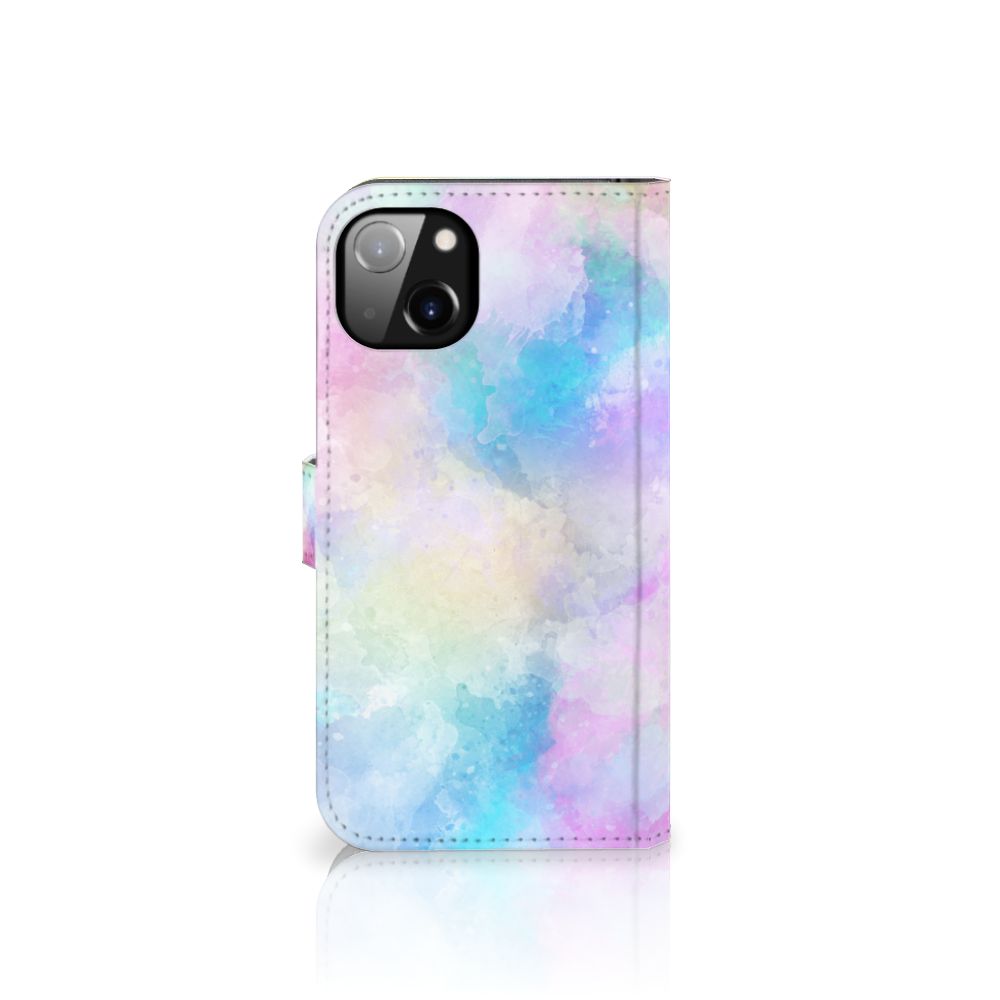Hoesje iPhone 14 Plus Watercolor Light in pastel kleuren met uniek watercolor design.