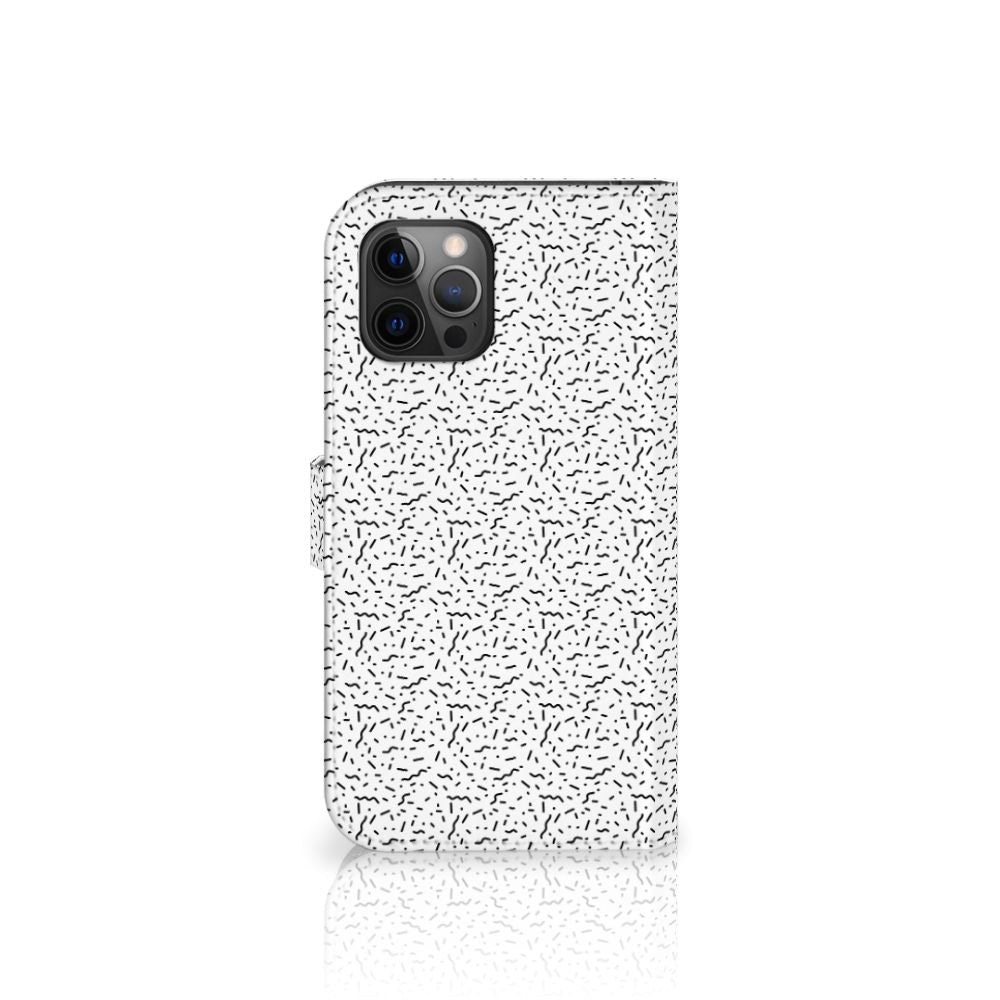 Apple iPhone 12 Pro Max Telefoon Hoesje Stripes Dots