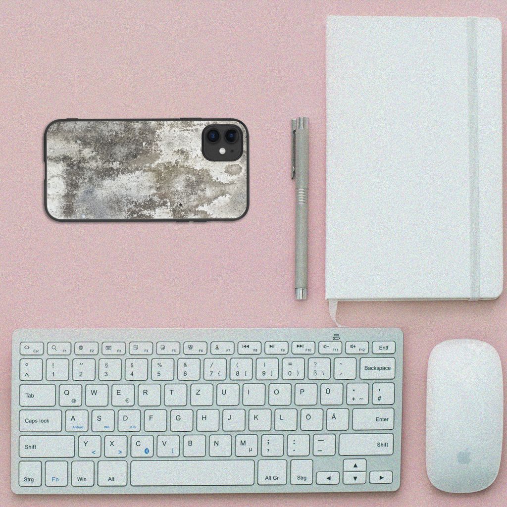 iPhone 11 Marmeren Print Telefoonhoesje Beton Print B2C Telecom
